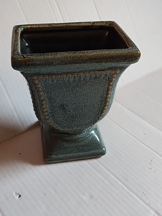Other - Ceramic Decorative Urn Vase in Teal Green - Home Accents